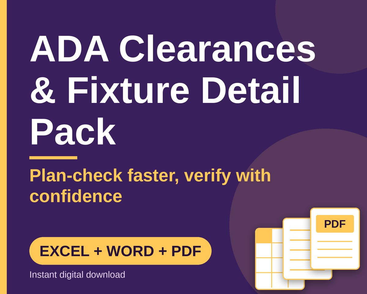 ADA Clearances Fixture Detail Pack: cover image 1
