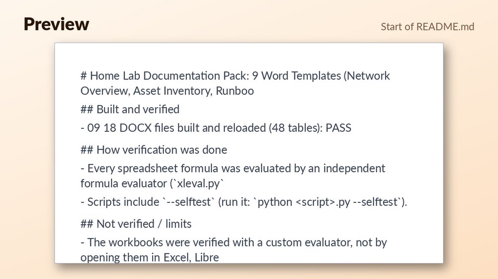 Home Lab Documentation Pack: cover image 3