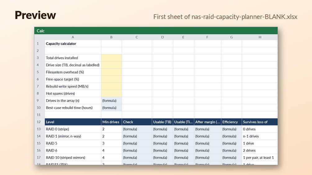 NAS Capacity and RAID Planner: cover image 3